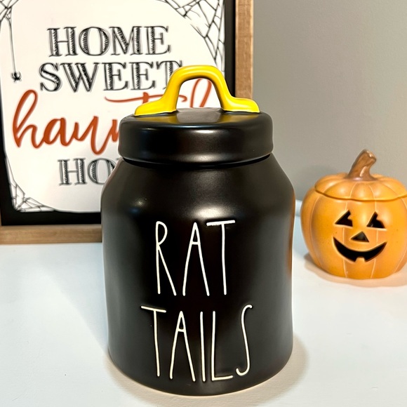 Rae Dunn Accents Rae Dunn Nwt Rat Tails Halloween Ceramic Canister
